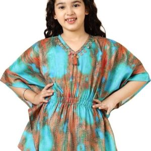 Girls Floral Printed Top with Straight Pant Set | Western Clothing Set